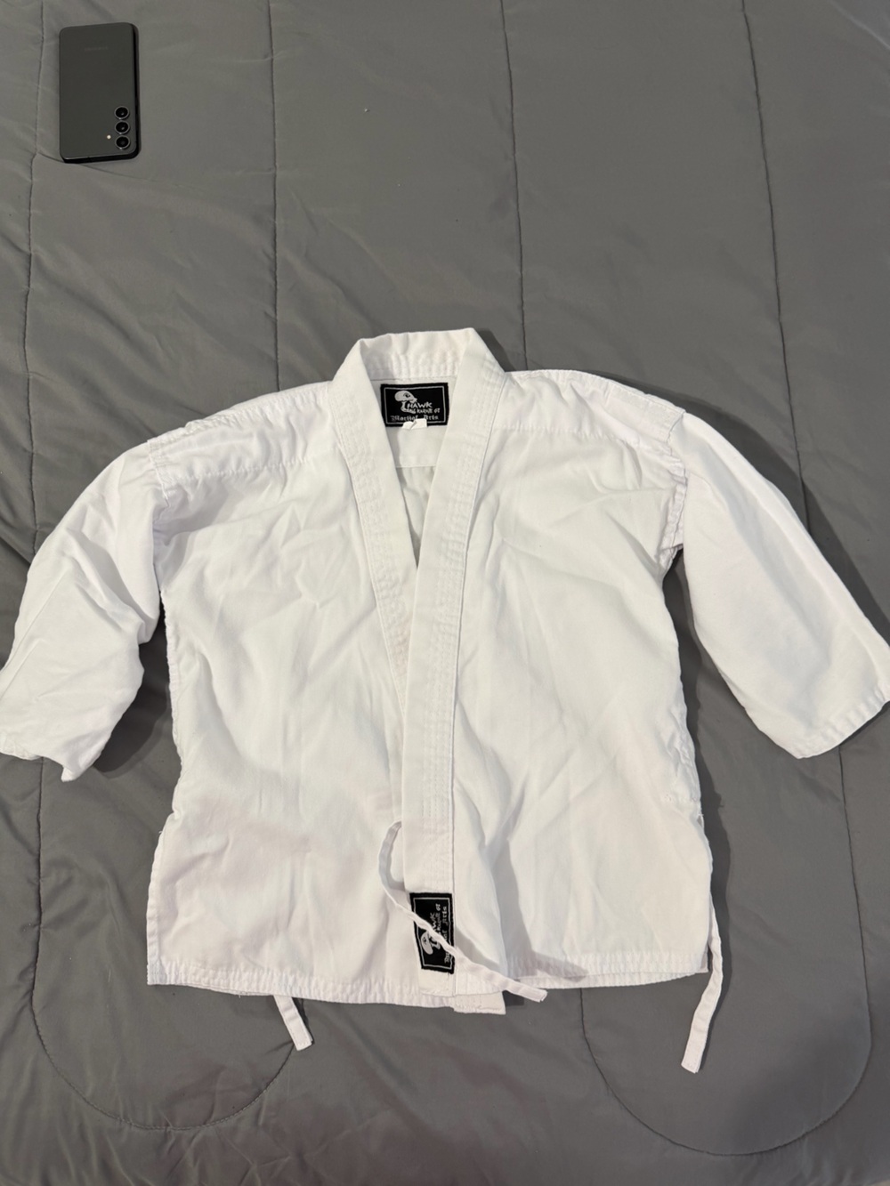 Kimono White Martial Arts Jacket with Black Label